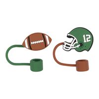 GAME FACE FOOTBALL STRAW COVER 8CT