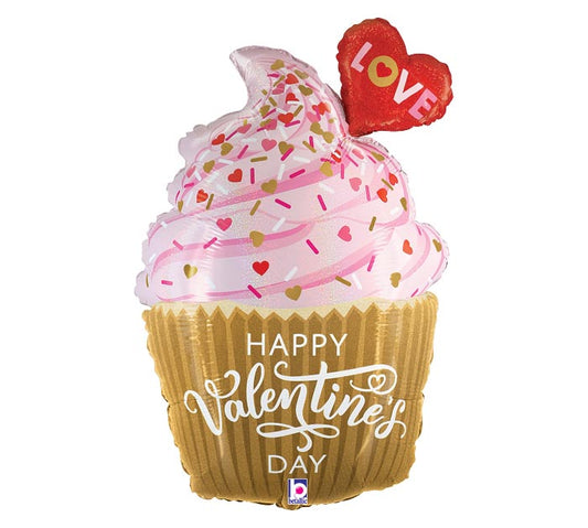 HVD GOLDEN CUPCAKE MYLAR