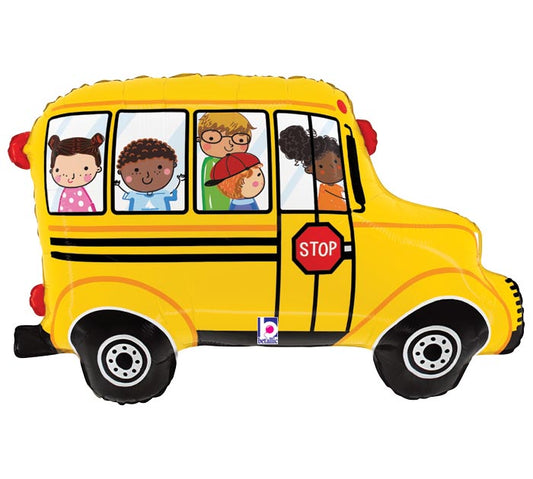 SCHOOL BUS W/ CHILDREN 29" MYLAR