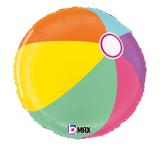 18" SUMMER BEACH BALL MYLAR