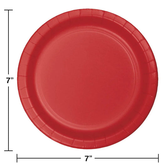 CLASSIC RED 7" PPR PLATE 24CT
