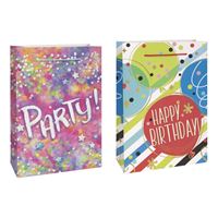 BDAY PARTY LARGE GIFT BAG ASST