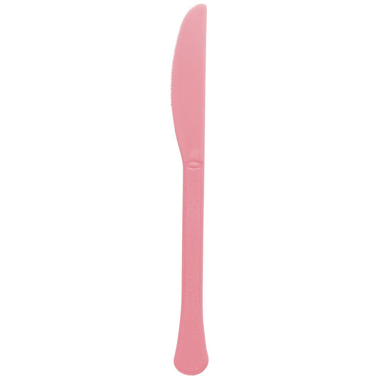 PLASTIC KNIVES NEW PINK