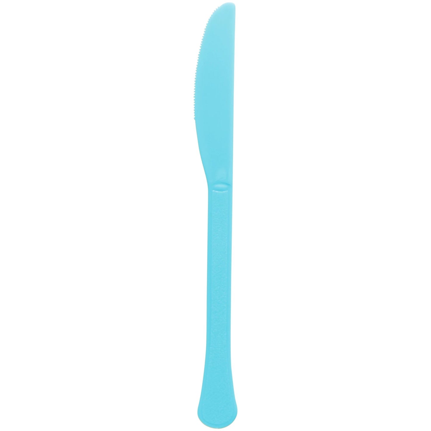 PLASTIC KNIVES CARIBBEAN BLUE