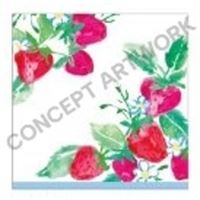 SWEET STRAWBERRY LUNCH NAPKIN 16CT