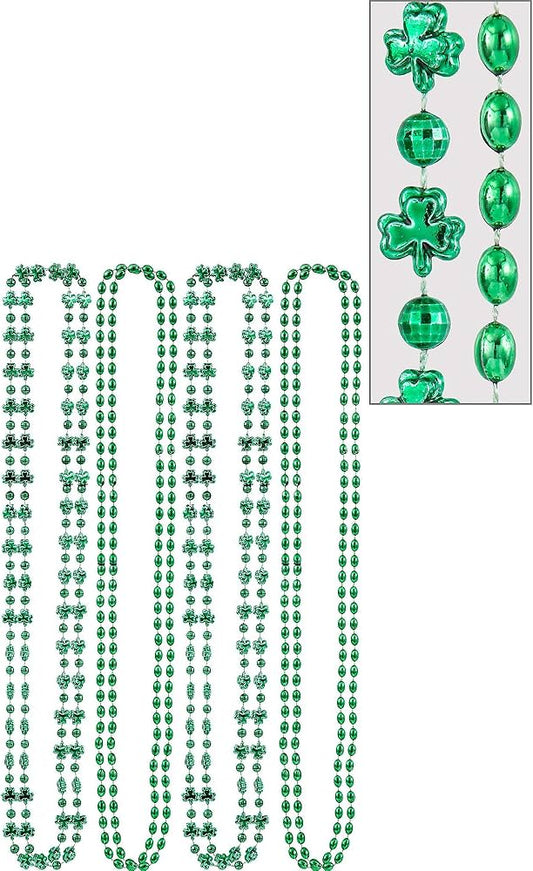 ST. PATS BEADS SHAMROCKS MULTI