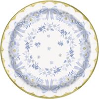 DAINTY BOWS 9" PPR PLATES 8CT