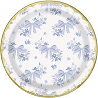 DAINTY BOWS 7" PPR PLATES 8CT