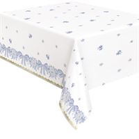 DAINTY BOWS FOIL TABLECOVER