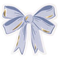 DAINTY BOW SHAPED LUNCH NAPKINS 16CT