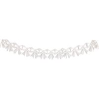 DAINTY BOWS WHITE TISSUE GARLAND