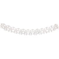 DAINTY BOWS WHITE TISSUE GARLAND