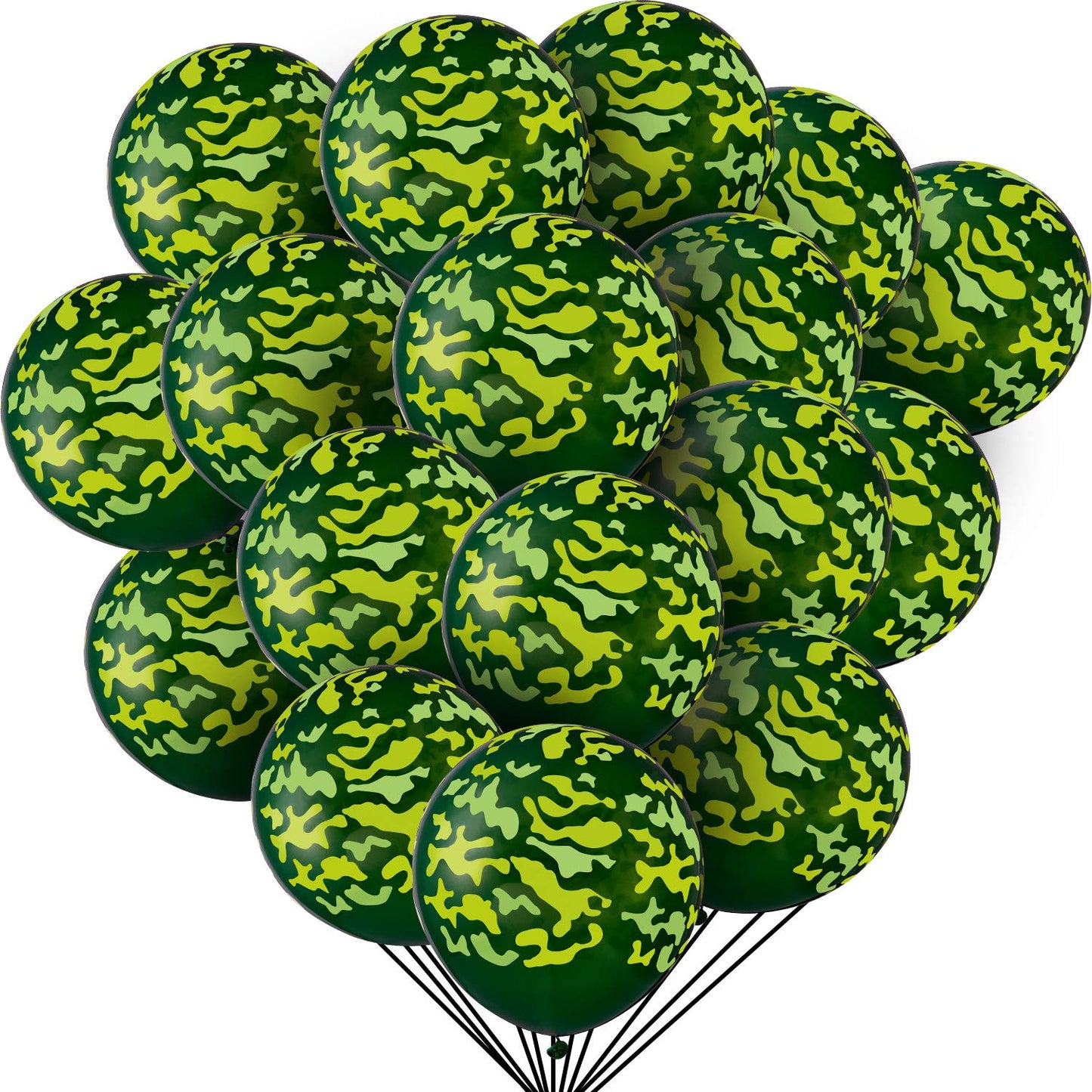 12" CAMO LATEX BALLOONS 12CT