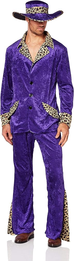 80'S PURPLE PIMP SUIT ADULT MEDIUM COSTUME