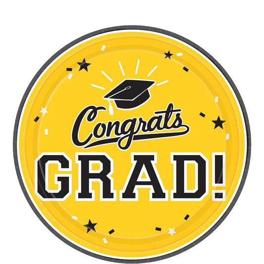 GRAD 9 IN PAPER PLATE - YELLOW