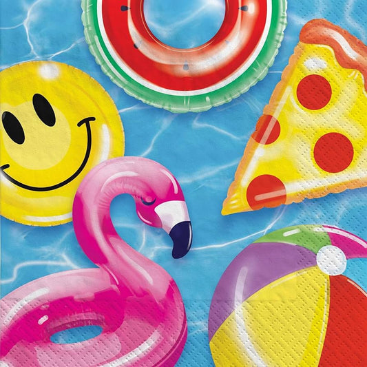 COOL POOL LUNCH NAPKIN 40CT