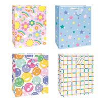 LOVELY BLOOMS GIFT BAG ASST