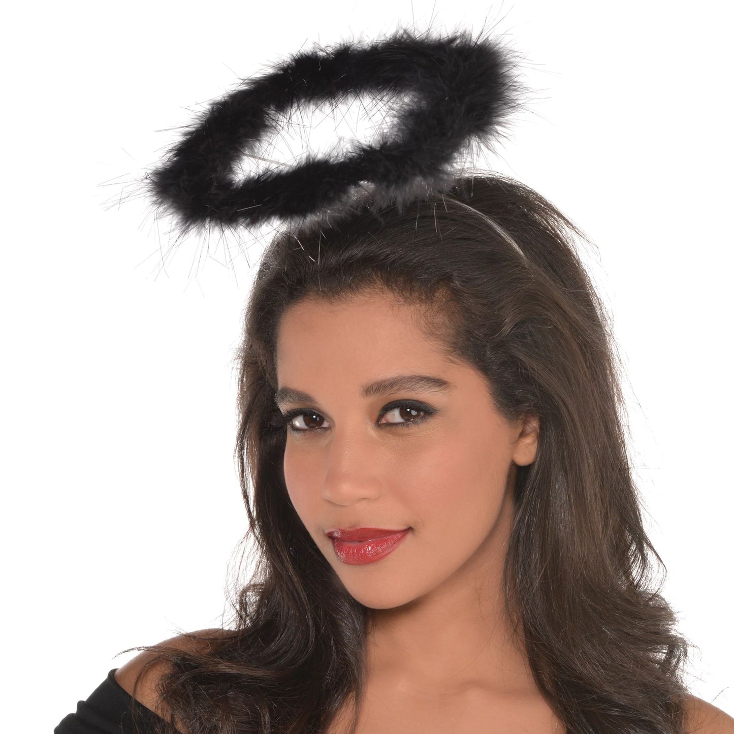 BLACK MARABOU HALO