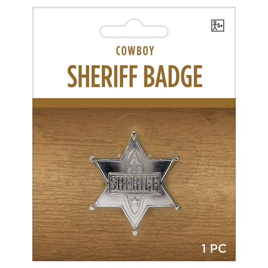 SILVER SHERIFF BADGE