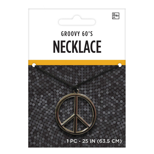 PEACE MEDALLION 60S NECKLACE