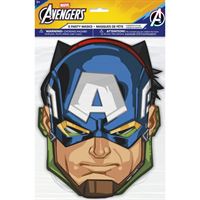 AVENGERS PARTY MASKS 8CT