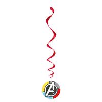 AVENGERS HANGING SWIRL DECOR 3CT