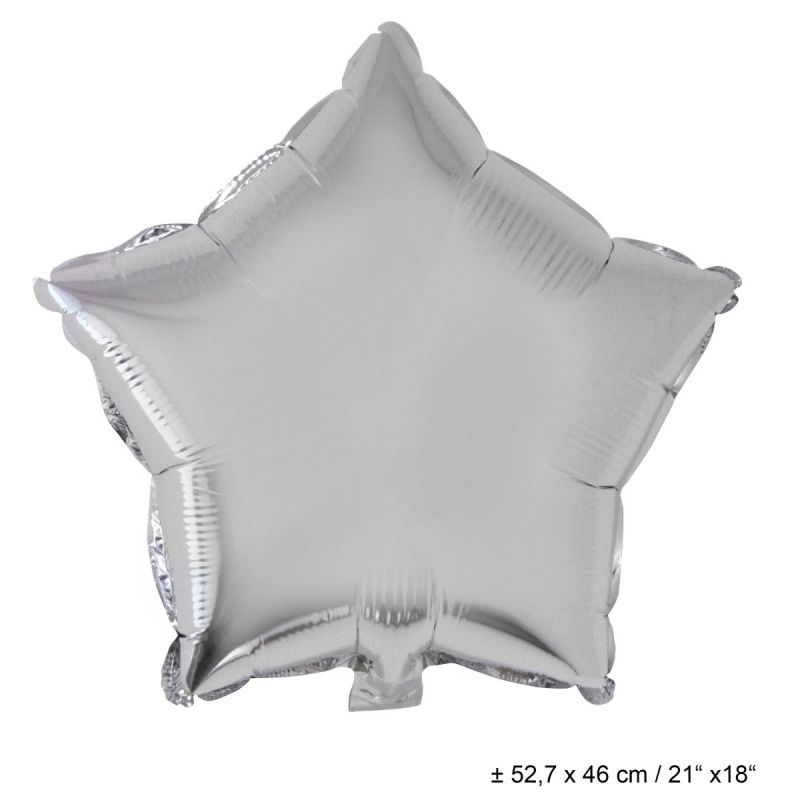 SILVER STAR 18" MYLAR-PKG