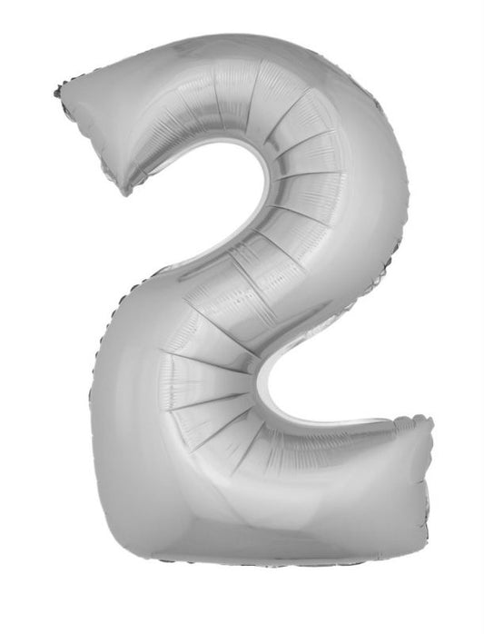 SILVER #2 40" MYLAR-PKG