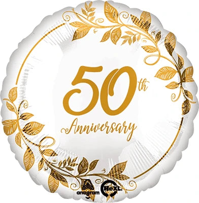 50TH ANNIVERSARY GOLD 18" MYLAR