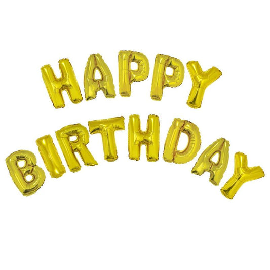GOLD HBD BALLOON SET - AF