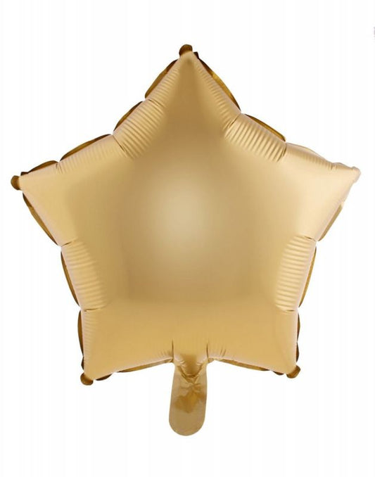 MATTE GOLD STAR 18" MYLAR-PKG