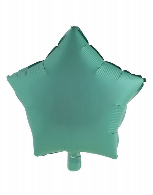 MATTE TEAL STAR 18" MYLAR-PKG