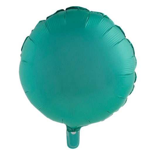 MATTE TEAL 18" CIRCLE MYLAR