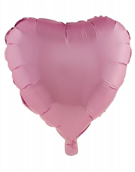 MATTE PINK HEART 18" MYLAR-PKG