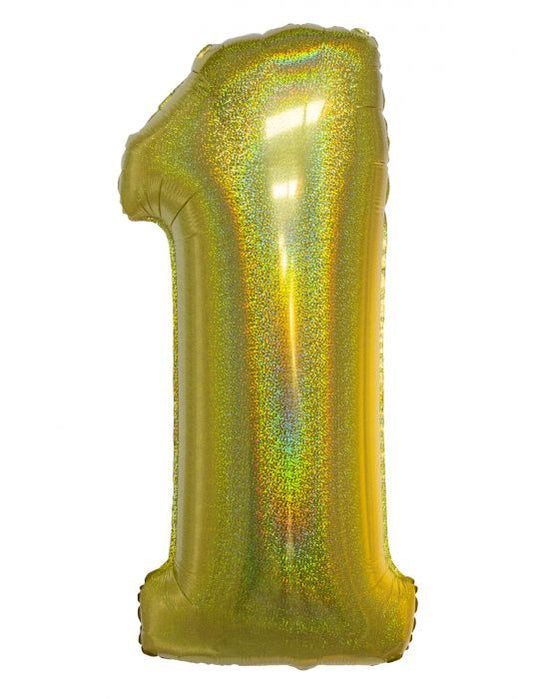 HOLOGRAPHIC GOLD #1 40" MYLAR-P