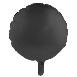 MATTE BLACK CIRCLE 18" MYLAR-PKG