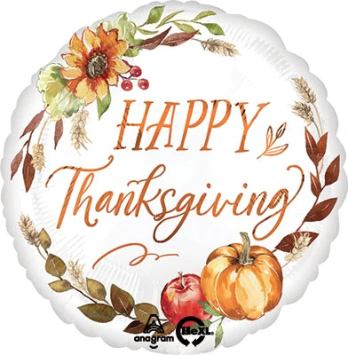 THANKSGIVING HARVEST 18" MYLAR
