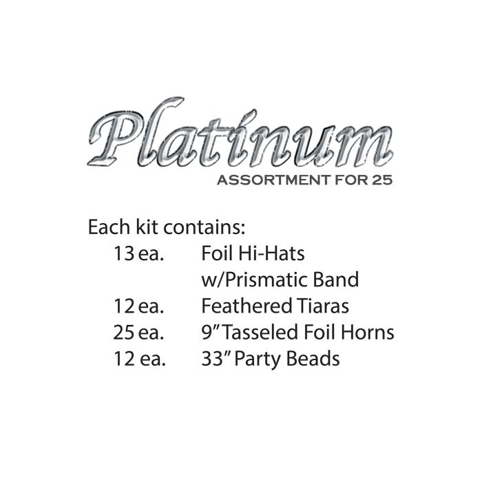 PLATINUM ASST NYE FOR 25