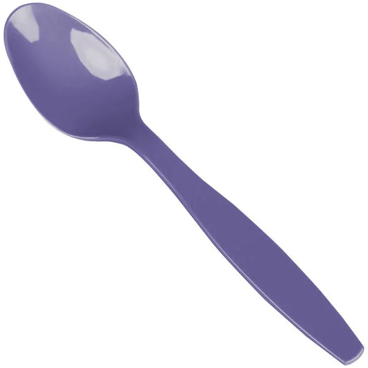 PURPLE PLASTIC SPOONS