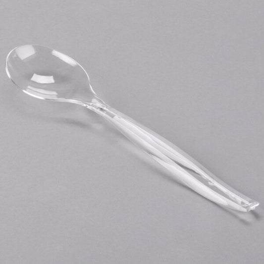 VISIONS 10" CLEAR SERVING SPOON 6PK