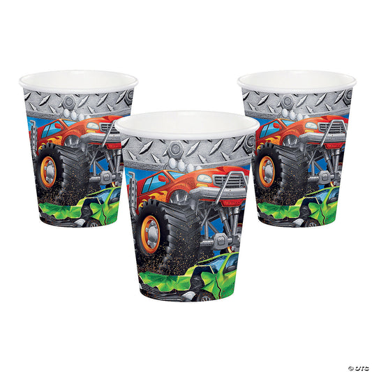 MONSTER TRUCK RALLY 9OZ CUPS