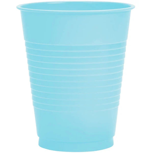 PASTEL BLUE 16OZ PLASTIC CUPS