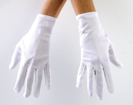 COSTUME GLOVES WHITE