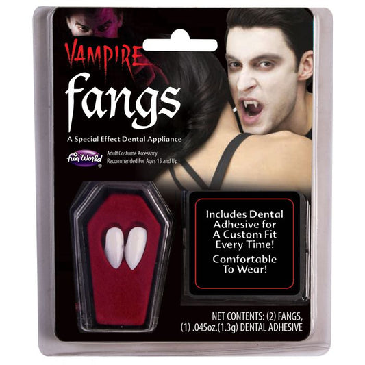 VAMPIRE FANGS IN COFFIN