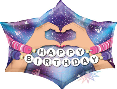 BIRTHDAY BESTIE BRACELETS 30" MYLAR