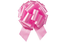 8" PULL BOW LIGHT PINK