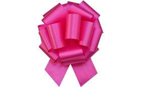 8" PULL BOW HOT PINK