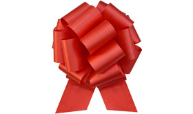 8" PULL BOW RED