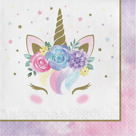UNICORN BABY LUNCHEON NAPKINS