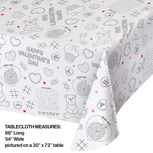 VALENTINE ACTIVITY PPR TABLECOVER